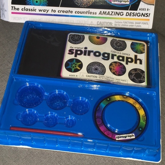 The original Spirograph game scratch & shimmer create amazing art - Picture 9 of 9